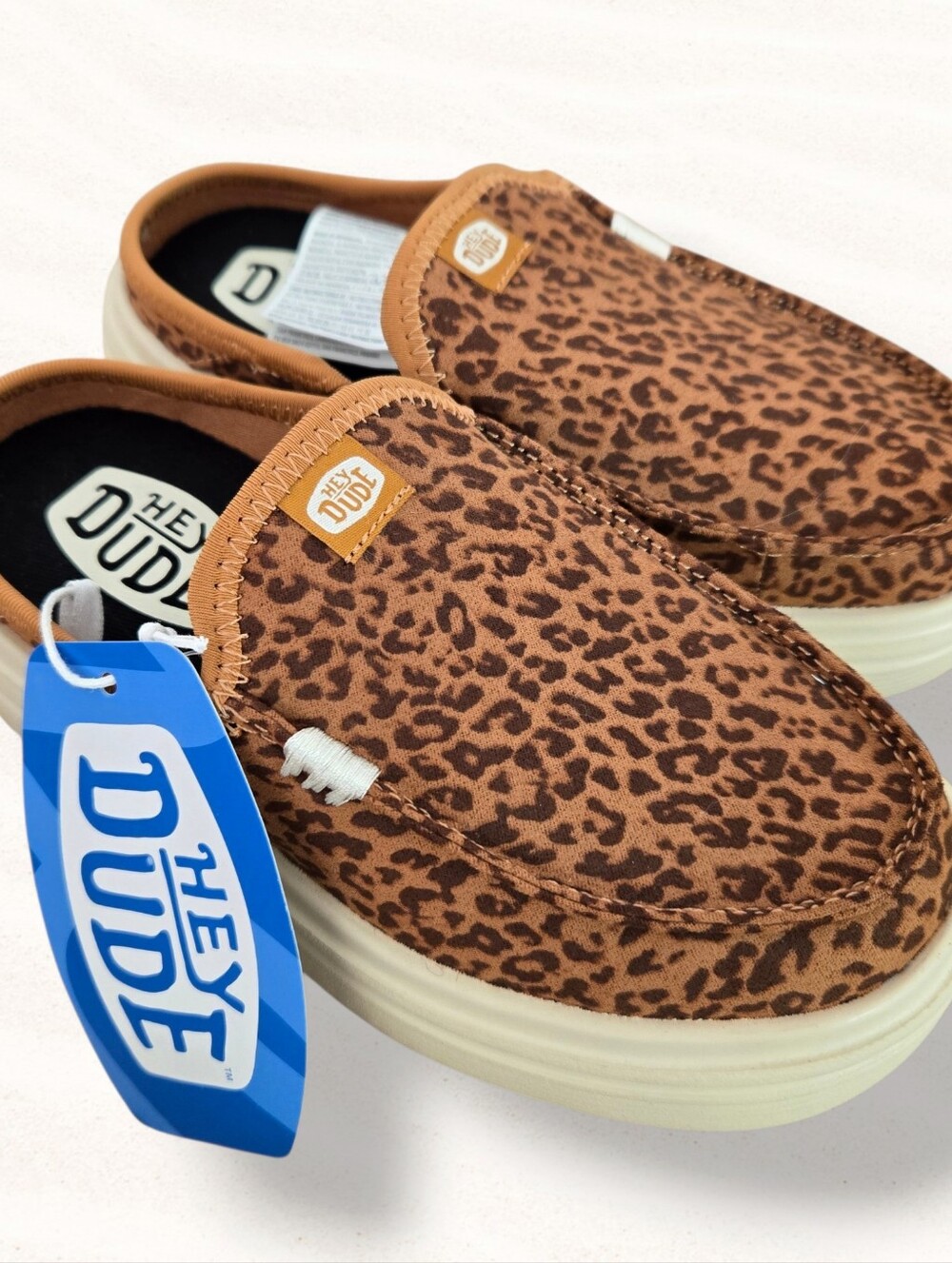 HEY DUDE Girls - Austin Lift Novelty Mule Shoe animal print size 13